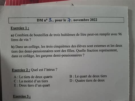 Bonjour C Est Pour Un Devoir Maison En Math Puis Je Avoir De L Aide