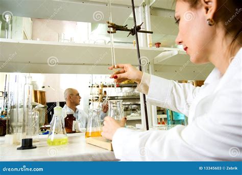 Laboratory Work Stock Image Image Of Class Medical 13345603