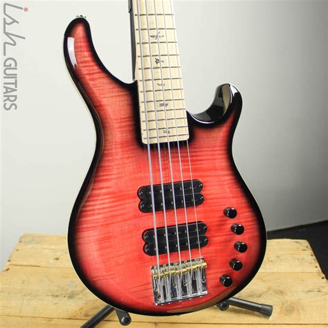 2019 Prs Gary Grainger 5 String Bass Salmon Smokeburst Maple Fretboard