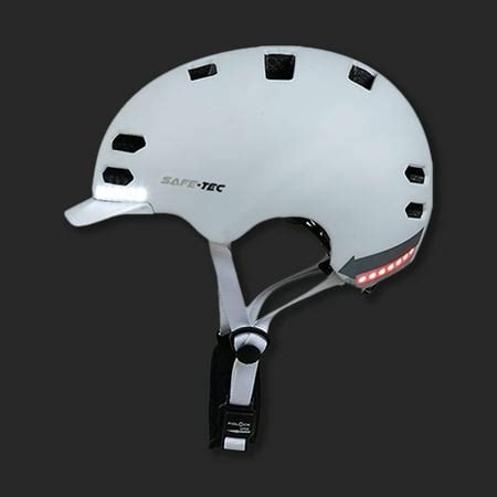 Safe-Tec SK8 Bicycle Smart Helmet with Turn Signals and Bone Conduction ...