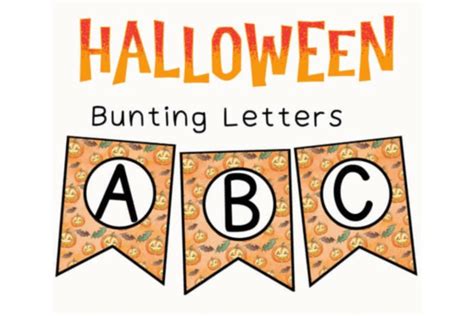 Bulletin Board Letters For Halloween Graphic By Vin Arts Creative Fabrica