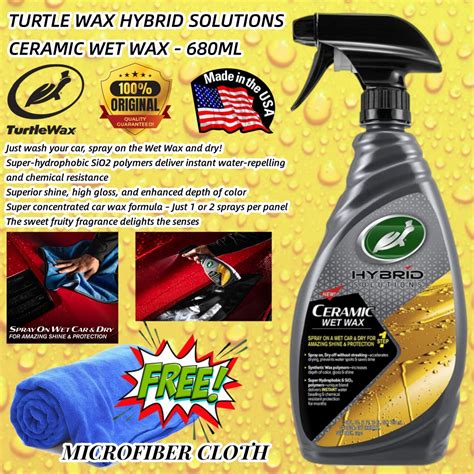 100 Turtle Wax Turtle Wax Hybrid Solutions Ceramic Wet Wax 769ml Shopee Malaysia