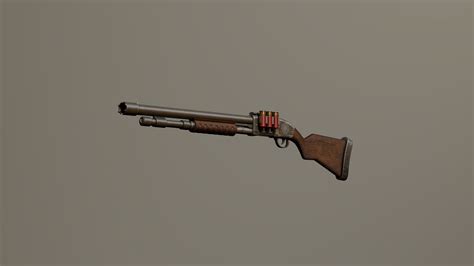 Artstation Old Stylized Shotgun