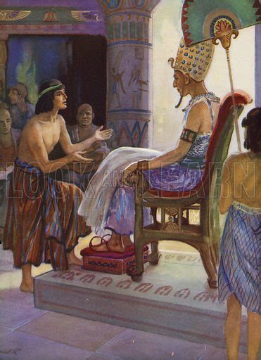 Joseph tells Pharaoh the meaning of his dreams stock image | Look and Learn