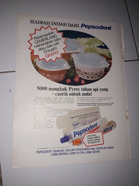 Jual Iklan Pepsodent Lawas Jadul Pepsoden Di Lapak Kedai Kuno Bukalapak