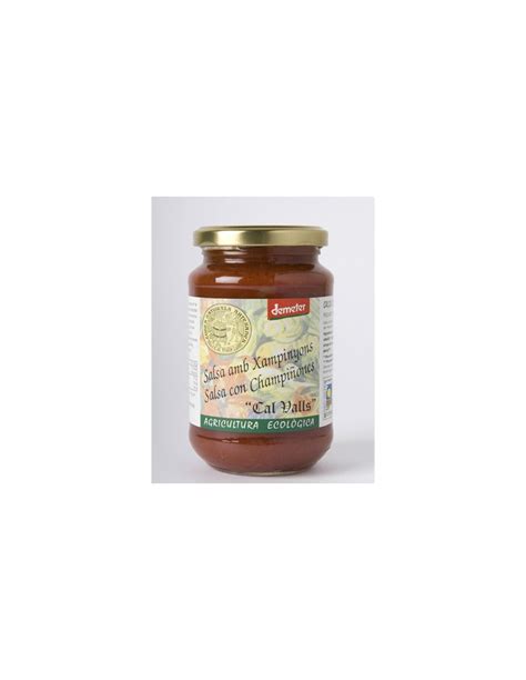 Salsa de tomate con champiñones 350 gr Cal Valls