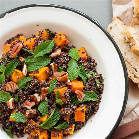 Healthy Nutritious Roast Pumpkin Quinoa Salad