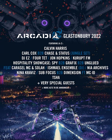 Updated Daily Every Glastonbury 2022 Line Up Poster On One Page