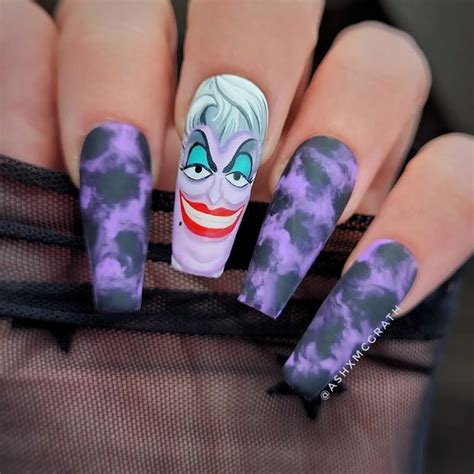 Ursula Disney Disney Nail Designs Nail Art Designs Videos Disneyland