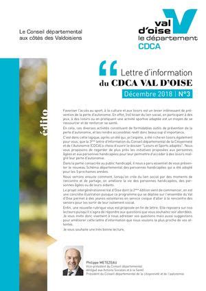 Calaméo Lettre d information du CDCA n 3 Décembre 2018