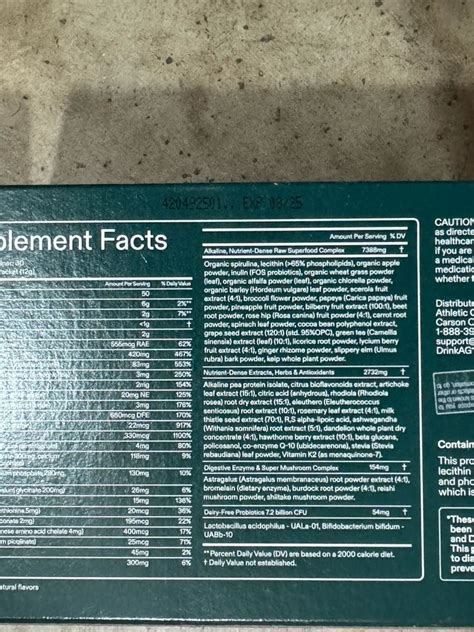 2 pack - AG1 Daily Foundational Nutrition - Athletic Greens (30 - 12g ... 