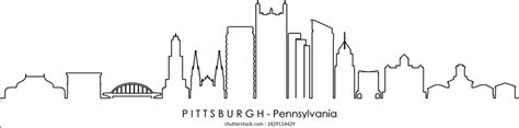 Pittsburgh Skyline Silhouette Photos, Images & Pictures | Shutterstock