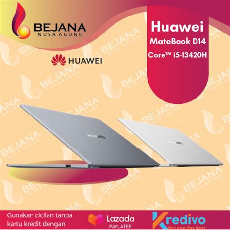 Huawei Matebook D14 2024 13th Gen Intel Core I5 13420h Ram 16 Gb Rom 512 Gb Garansi