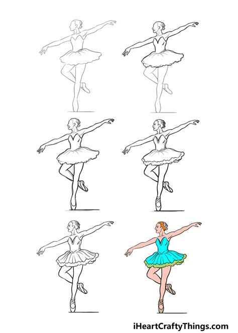 How To Draw A Ballerina Easy Step By Step Metz Accourse