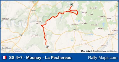 SS 4 7 Mosnay La Pechereau Stage Map Finale De La Coupe De France