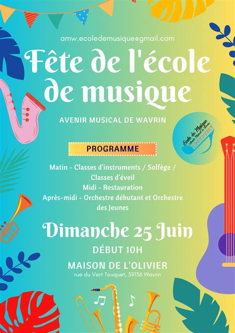 Fête de l école de musique Avenir Musical de Wavrin Ville de Wavrin