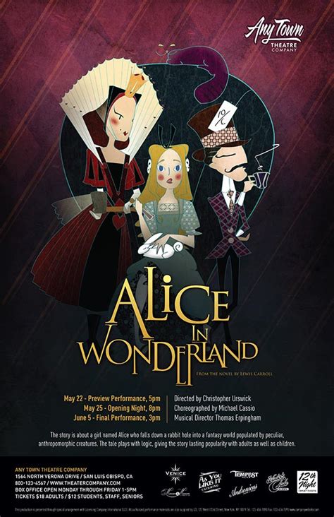 Alice In Wonderland Play Poster