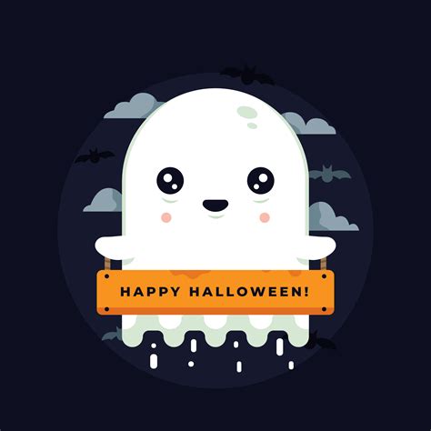 Halloween Ghost Vector 561980 Vector Art at Vecteezy