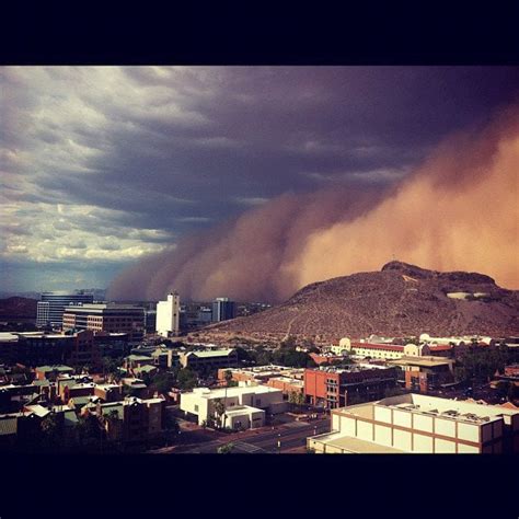 Yesterdays haboob from the Arizona State campus in Tempe, AZ : r/pics