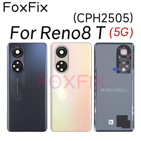 Oppo Reno8 T 5g Reno 8t 5g Cph2505 後殼帶相機鏡頭更換不干膠貼紙玻璃後蓋電池蓋 蝦皮購物