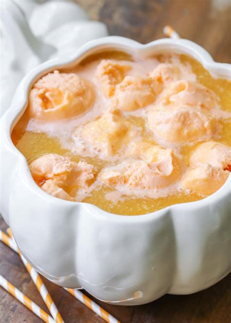 Halloween Punch Recipe With Orange Sherbet Lil Luna