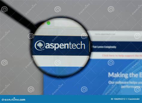 Milan, Italy - August 10, 2017: Aspen Technology Logo on the Web ...