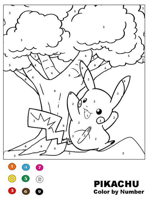 Pokemon Color By Number ColoringbyNumber