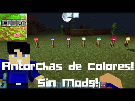 Cómo hacer Antorchas de colores sin Mods en Minecraft Craftsman