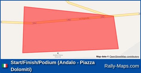 Karte Start Ziel Podium Andalo Piazza Dolomiti Dolomiti Brenta