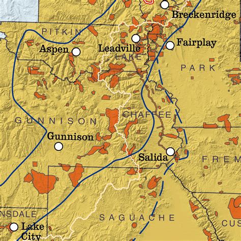 ON-007-08M Historic Metal Mining Districts of Colorado (Map ...