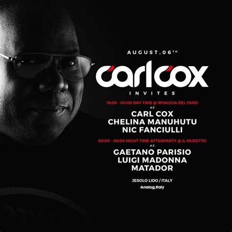 Carl Cox Kommt Nach Jesolo Jesolo Magazin