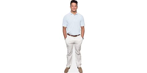 Patrick Mahomes (White Outfit) Cardboard Cutout - Celebrity Cutouts