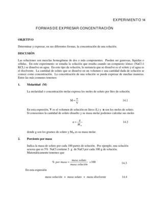 Calam O Formas De Expresar Concentracion