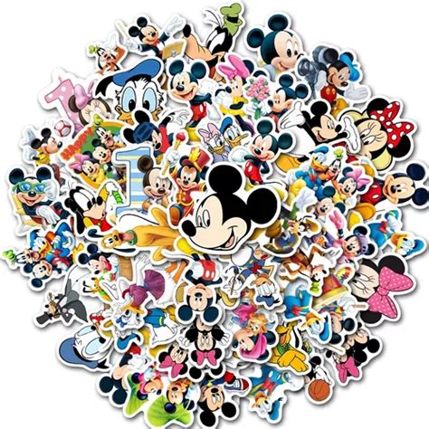 Set Stickers Calcomanias Mickey Mouse Minnie Mouse