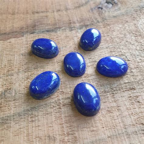 Lapis Lazuli Natural Gemstone Flat Back Lapis Lazuli Lapis Etsy