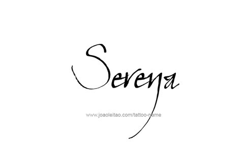 Serena Name Tattoo Designs