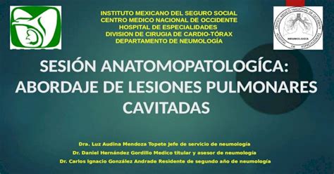 Lesiones Pulmonares Cavitadas Pptx Powerpoint