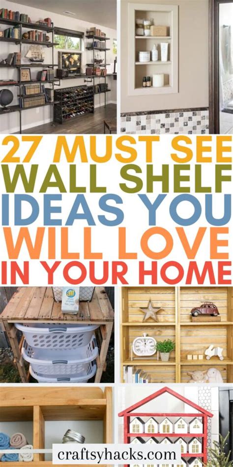 27 Unique Wall Shelf Ideas Craftsy Hacks