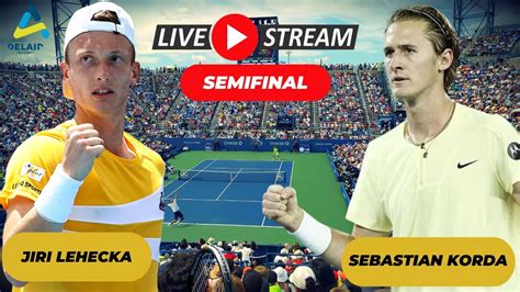 ATP LIVE JIRI LEHECKA VS SEBASTIAN KORDA ADELAIDE OPEN 2024 TENNIS