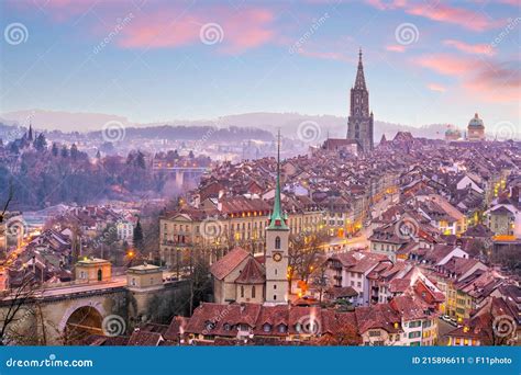 Bern City Skyline, Cityscape in Switzerland Stock Image - Image of ...