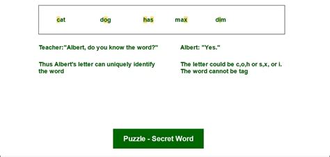 Puzzle - Secret Word - GeeksforGeeks