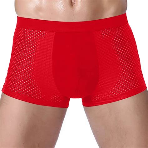 XMMSWDLA Men S Underwear Boxer Briefs Soft Breathable Bamboo Underwear