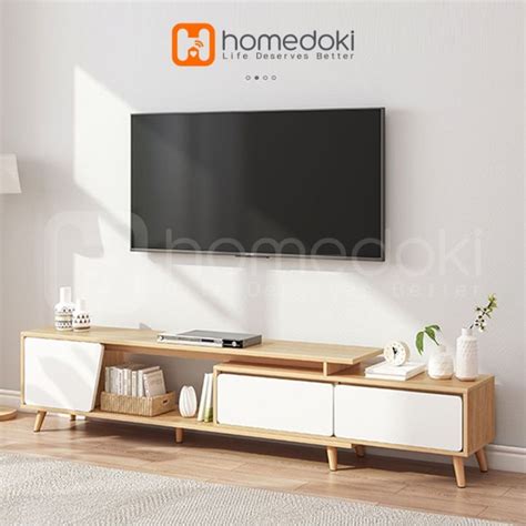 Homedoki Meja Tv Rak Tv Lemari Tv Meja Tv Minimalis Modern Meja