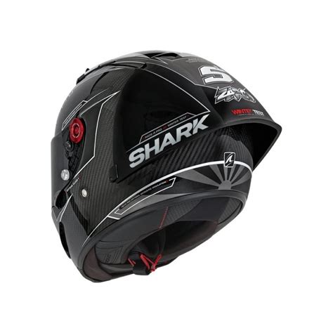 CASCO SHARK RACE R PRO GP ZARCO CARBON PLATA NEGRO CASCOS SHARK AL