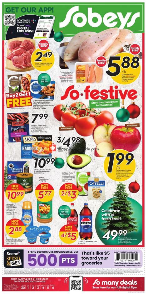 Sobeys Canada Flyer Weekly Specials ON November 30 December 6