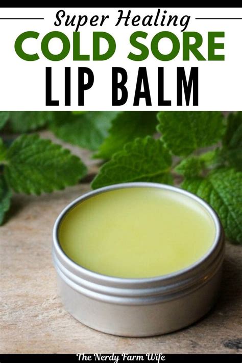 Cold Sore Lip Balm Made With Lemon Balm The Balm Cold Sore Lip