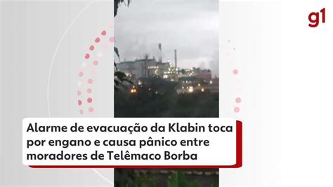 Vídeo Alarme de evacuação da Klabin toca por engano e causa pânico