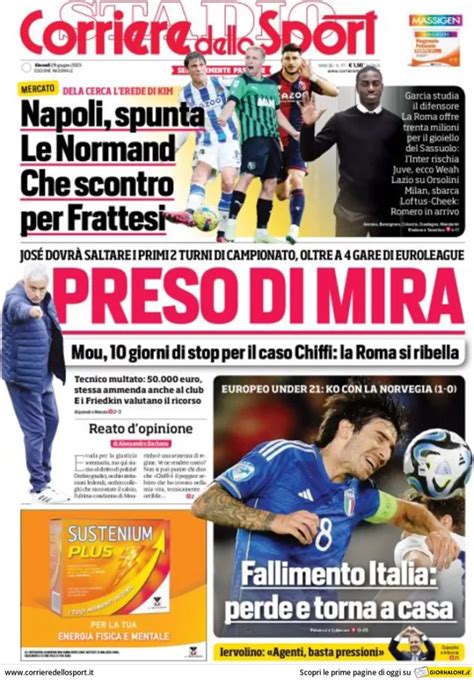 Rassegna Stampa Juve Prime Pagine Quotidiani Sportivi 29 Giugno 2023