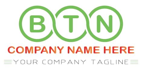 Premium Vector Btn Letter Logo Design