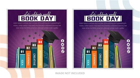 Premium Vector World Book Day Instagram Posts Collection